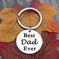 thumbnail image 3 of Llavero de regalo para padrastro del día del padre, ideas de regalo de Navidad para papá papá de hija hijo niños (el mejor papá de todos) Fokelyi WRHS-148, 3 of 5