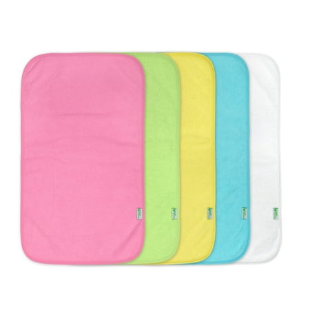 UPC: 0715418079349 | Terry Burp Pad 5 Pack – Pink Multi Set