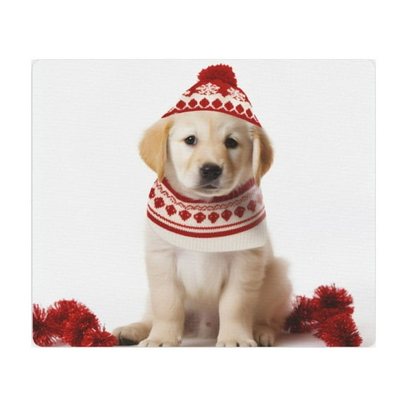 DistinctInk Mouse Pad - 1/4" Foam Rubber - Kuvaszok Puppy