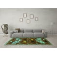 thumbnail image 3 of Ahgly Company Indoor Rectangle Animal Turquoise Blue Traditional Area Rugs, 5' x 8', 3 of 4