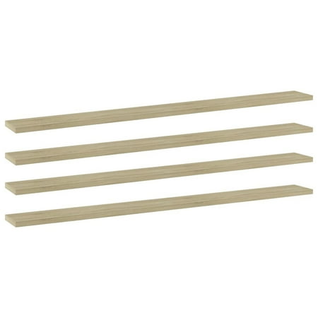 

Dcenta 4 Piece Bookshelf Boards Engineered Wood Replacement Panels Display Stand Shelves for Bookcase Storage Cabinet Shelf Unit 39.4 x 3.9 x 0.6 Inches (W x D x H)