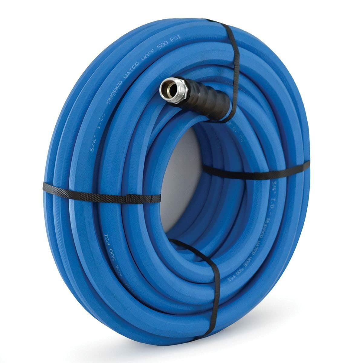 BluBird BluSeal 3/4" Lawn Garden Water Hose Hot/ Cold Lightweight Professional Grade 100% Rubber Hose - 50 Feet