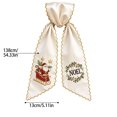 thumbnail image 3 of huayou Holiday Theme Embroidered Wreath Sash, Scalloped Edge Wreath Bow Ribbon for Front Door Wreath, Thanksgiving Christmas Valentine Designs, 3 of 8