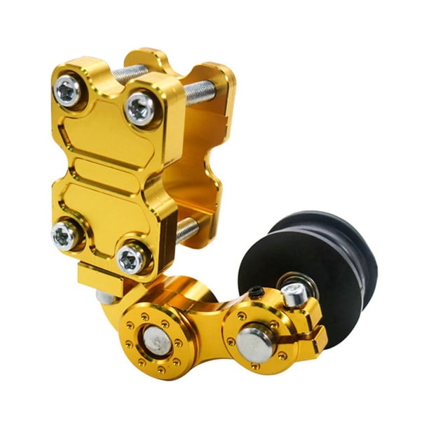 Ajustador de cadena de motocicleta, rodillo tensor de cadena de aluminio Universal, accesorios Carevas Ajustador de cadena