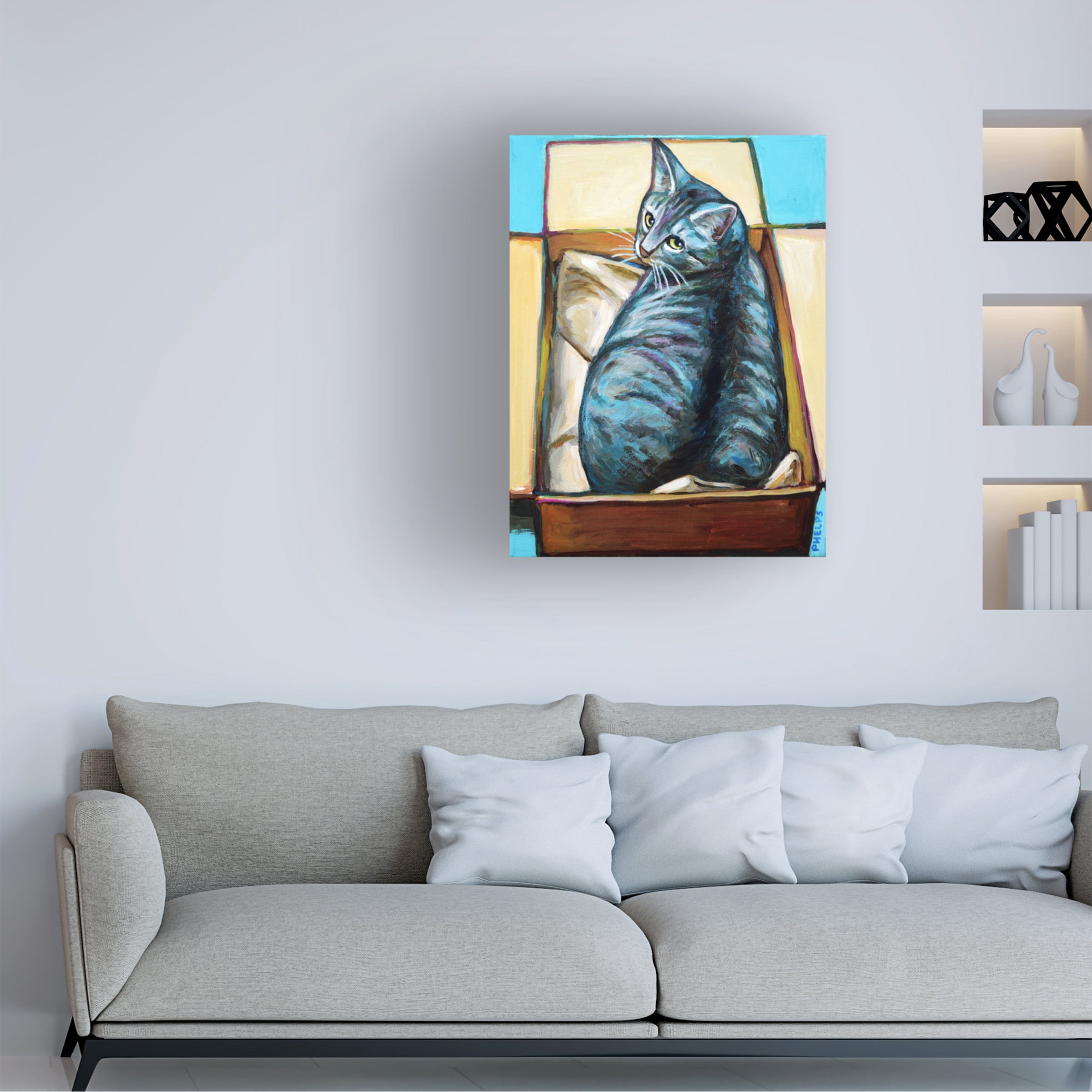 Robert Phelps Art 'Slinky in a Box' Canvas Art