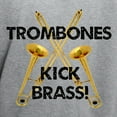 thumbnail image 3 of CafePress - Trombones Kick Brass Hoodie - Pullover Hoodie, Hooded Sweatshirt, 3 of 4