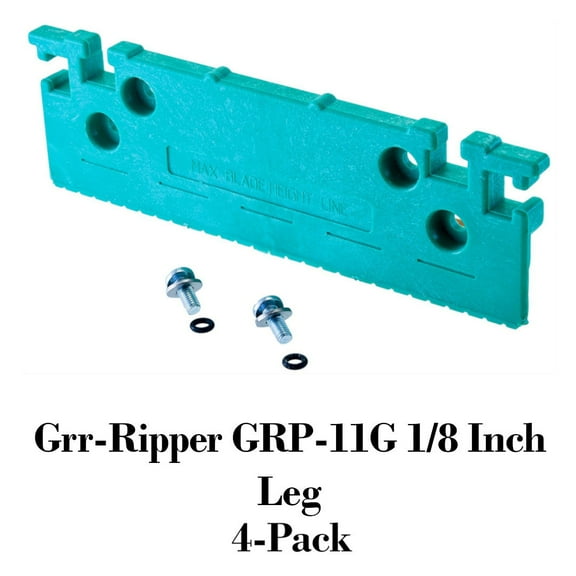 MICROJIG GRR-RIPPER GRP-11G 1/8" Leg Table Saw Accessory, 4-Pack, Green