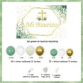 thumbnail image 6 of Mi Bautizo Party Decorations with Mi Bautizo Backdrop and Sage Green White Balloon Garland Kit Baptism Christening Party Decorations First Communion Decorations for Boys Girls First Holy Communion, 6 of 6