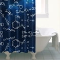 thumbnail image 4 of Math Equations Chemical Structures Blue Pattern Shower Curtain 72"x72" ,Bathroom Decorative Shower Curtains Set with 12 Hooks,Modern Waterproof Washable Shower Curtain, 4 of 6