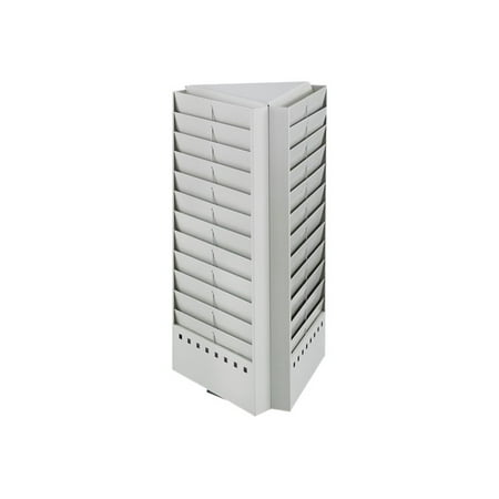 Safco - Literature holder - 33 compartments - gray