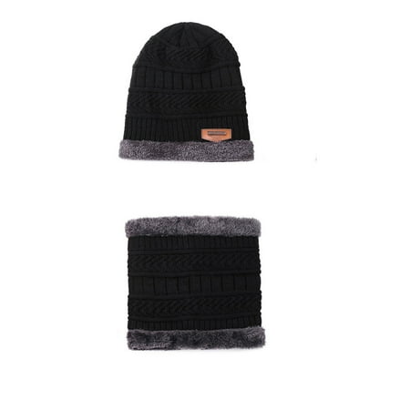 

RPVATI Toddler Baby Child Children Kids Winter Warm Beanie Hats for Boys and Girls Fleece Lined Knitted Cap with Scarf 2Y~8Y