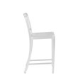 thumbnail image 3 of Eurostyle Cafe 24" Swivel Counter Stool in Matte Aluminum, 3 of 5