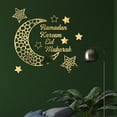 thumbnail image 2 of Ramadan Kareem Stickers Decorations Wall Eid Mubarak For Home Eid Al Adha Moon And Star Decal Islamic Mirror Decor Sign Clings Bedroom Front Room Crescent Crystals Art, 2 of 7