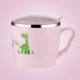 thumbnail image 1 of Taza de agua con aislamiento térmico de acero inoxidable 304 para el hogar, taza para niños con lindo dibujo de dinosaurio, taza sellada a prueba de caídas con tapa, 1 of 5
