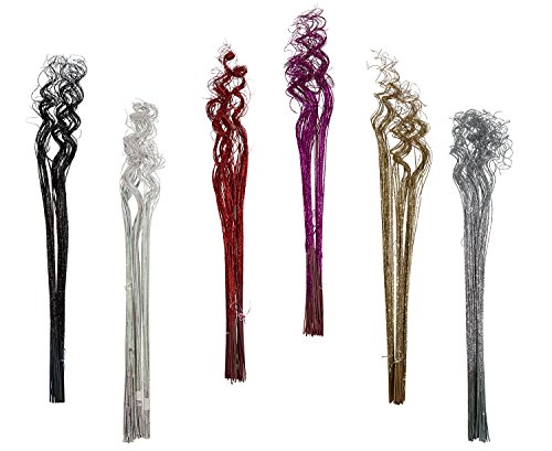 Royal Imports Sparkle Curly Ting Vase Filler Decoration 26 Tall