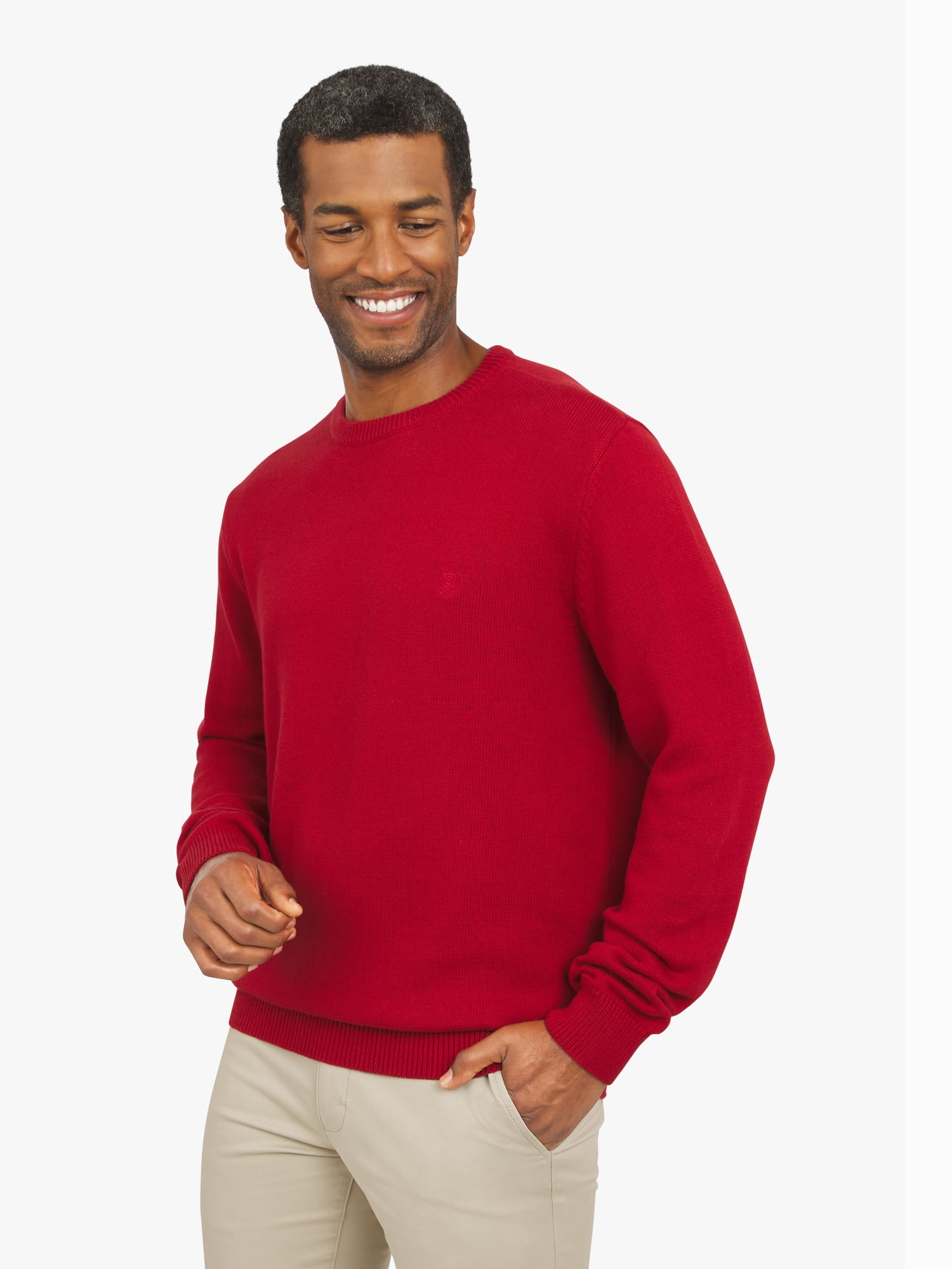 Chaps Men's & Big Men's Long Sleeve Crewneck Sweater, Sizes S-3XL