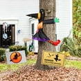 thumbnail image 2 of Crashing Witch into Tree Halloween Decorations Halloween Witch Tree Decorations Halloween Hanging Outdoor Yard Tree Decorations, 2 of 7