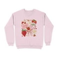 thumbnail image 2 of Strawberries Flowers And Bows Cute Illustration Sweatshirt (3XL, SportGrey), 2 of 13