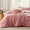 08 - Grayish Pink, variant on 3-Piece Queen Sage Green Reversible Floral Comforter Set, Soft Botanical Bedding with 1 Comforter & 2 Pillow Shams