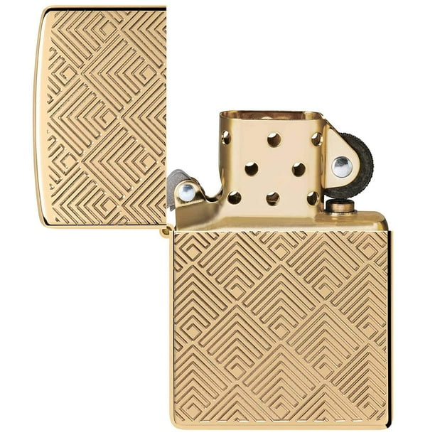 Zippo 48570 Pattern Design High Polish Brass Windproof Lighter