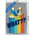 thumbnail image 3 of Disney Donald Duck - What Wall Poster, 14.725" x 22.375", Framed, 3 of 3