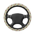 thumbnail image 5 of Picia Mosaic Forest Squirrel Car Steering Wheel Cover, Non-Slip, Breathable, Universal 15 inch, 5 of 7