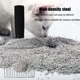 thumbnail image 3 of Stainless Steel Cat Litter Scoop with Ergonomic Silicone Handle & Hook for Easy Storage, Durable & Comfortable Design(Silver), 3 of 7