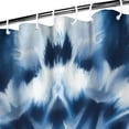thumbnail image 3 of Blue Tie Dye Mandala Pattern Shower Curtain 36"x72" ,Bathroom Decorative Shower Curtains Set with 12 Hooks,Modern Waterproof Washable Shower Curtain, 3 of 6