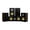 Natural Walnut, variant on Fluance Signature HiFi Compact Surround Sound Home Theater 5.0 Channel Speaker System including 2-Way Bookshelf, Center Channel and Rear Surround Speakers - Black Ash (HF50BC)