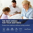 thumbnail image 5 of Rest Comfort Luxury Bamboo Jacquard Top Hypoallergenic Mattress Protector King Size, 5 of 6
