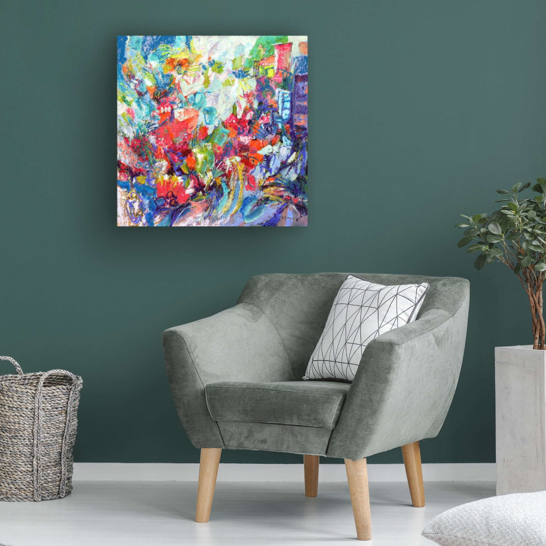 Canvas Wall Art - Dorothy Fagan ' Deepinthemeadowi' Wall Art for Living Room, Bedroom, or Office Décor by Trademark Fine Art - 24 x 24 Inches