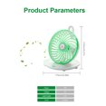 thumbnail image 2 of Ventilador USB portátil con diseño de taza de café - Mini ventilador colgante para escritorio, ideal para oficina, color verde modelo BD-03, 2 of 6