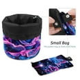 thumbnail image 4 of PhooArto Drawstring Cosmetic Bag, Barrel Shaped Portable Travel Makeup Bags, Glowing Rose Neon Butterfly Large Capacity Waterproof Multifunctional Bucket Toiletry Bag, 4 of 6