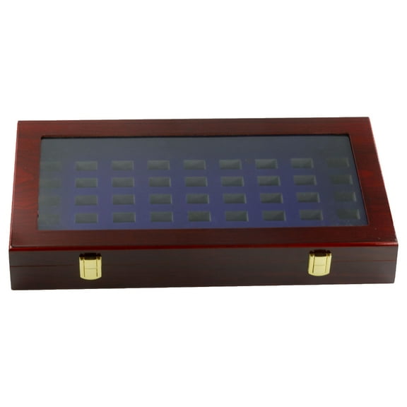 YIEMEEN Championship Ring Holder Display Box for Baseball and Softball Rings Collection