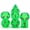 Green w/Pink Font, variant on Cusdie 7-Die Acrylic DND Dice, Sickle Font Polyhedral Dice Set for Role Playing Game Dungeons and Dragons D&D Dice Pathfinder