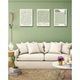 thumbnail image 6 of Green Botanical Framed Wall Art Set, 12x16in Matisse William Morris Canvas Prints,Minimalist Classic Plants Home Decor for Living Room Bedroom Bathroom Office, Set of 3, 6 of 7