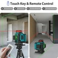 thumbnail image 4 of Takamine 16 Lines Laser Level, Red and Green 4x360 4D Cross Line Professional Laser with Two 360°Vertical and Two 360°Horizontal for Construction,Home Renovation,Rechargeable Battery, 4 of 8