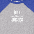 thumbnail image 4 of Inktastic Hold Your Horses in White Boys or Girls Baby Bodysuit, 4 of 5