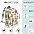 thumbnail image 5 of Highland Cow and Butterfly Print Backpack for School, Cute School Bag with Adjustable Shoulder Straps and Padded Back, 15.7"x11.8"x5.5", 5 of 5