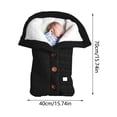 thumbnail image 3 of Landau pour Bébé, Sac de Couchage Extérieur en Peluche Doux et Chaud, Poussette d'Hiver Tricotée pour Bébé – Chaud, 3 of 8