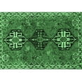 thumbnail image 1 of Ahgly Company Indoor Rectangle Persian Emerald Green Traditional Area Rugs, 7' x 10', 1 of 4