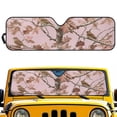 thumbnail image 2 of Yuyamidu Pink Branch Windshield Sunshade Camo Hunting Car Sun Shade Sun Visor for 1997-2017 Jeep Wrangler Rubicon Sahara TJ JK JKU 2/4 Doors, 2 of 7