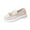 #124-Beige, variant on Yusimy Women's Fashionable Casual Loafer Shoes - Round Toe Flat Sole Slip-On Shoes with Tassel Decoration Solid Color Seasonal Versatile Minimalist Design for Everyday Comfort