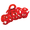 Red, variant on Parcelona French Love Medium 3" Celluloid Acetate Hair Claw Clip for Women (Red)