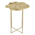 thumbnail image 2 of Mesa auxiliar Zuo Lotus Gold Iron 42x41x54 cm para interiores, 2 of 9