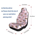 thumbnail image 5 of Sikiie Pink Butterfly Daisy Car Seat Covers 2PCs Front Car Seat Covers Universal fit for Most Cars SUVs and Trucks-2 PCS, 5 of 9