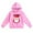 T1 Pink, variant on Tfken Hoodies For Girls Long Sleeve Letter Print Back To School Season Relaxed Tops Hooded Neck Pullover Sweatshirt Pink Size 2-3 Years