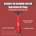 thumbnail image 4 of Coleman EasyFlate Dual-Action Manual Air Pump, Portable Hand Pump Inflator with 3 Adapters, 4 of 12