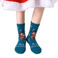 thumbnail image 6 of AWZXDE Kids Crew Socks Multipack Christmas Santa Snowman Reindeer Pattern Crew Socks For Girls Boys Soft Comfy Knit Socks For Holiday Party School Daily Wear, 6 of 9