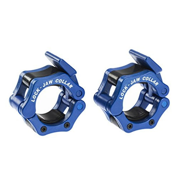 LockJaw 2 Inch Olympic Barbell Collar Pair BLUE